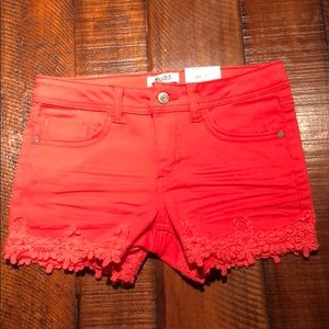 Girl’s Coral denim shorts